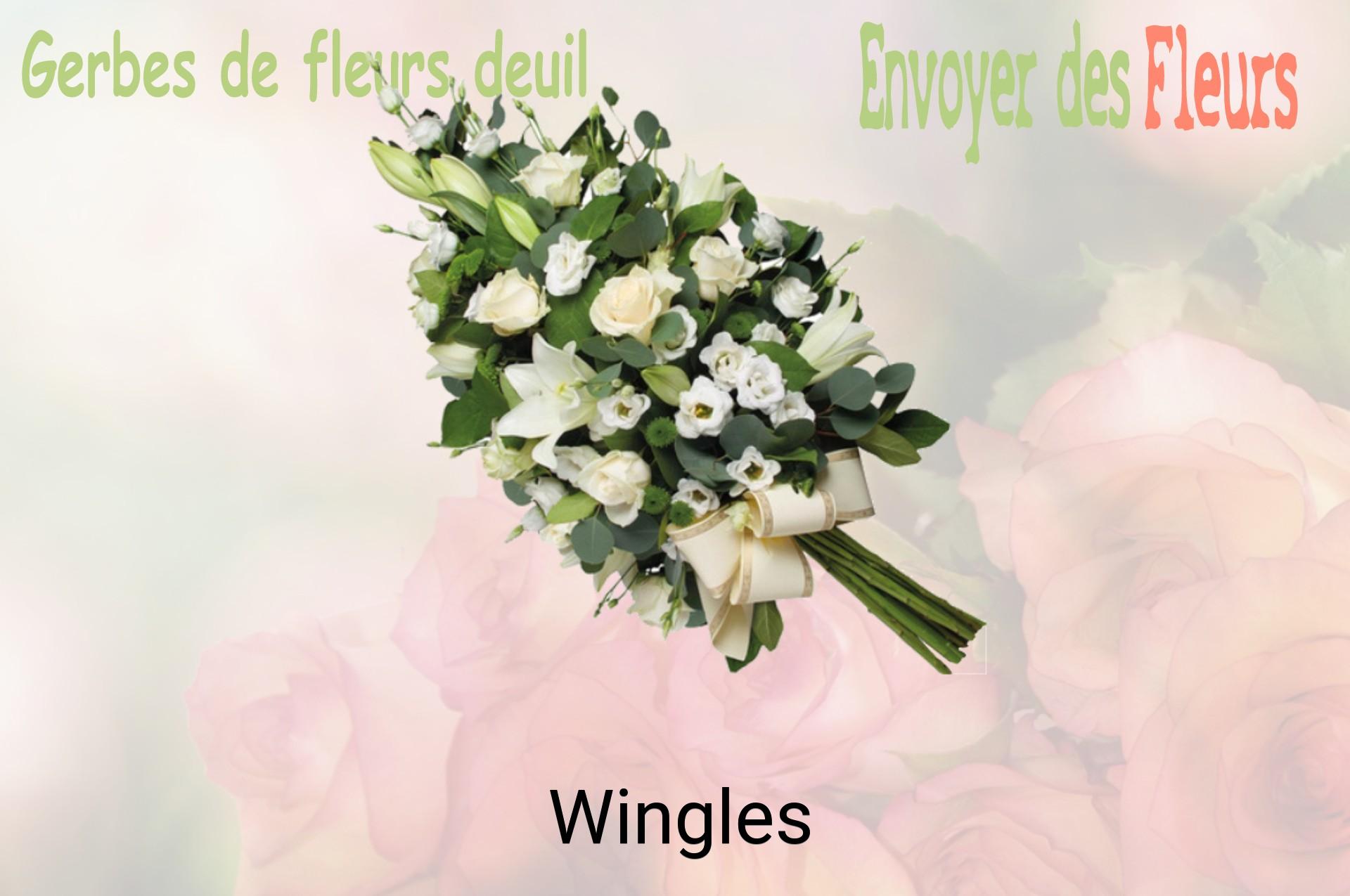 Gerbe de fleurs de deuil livrée à Wingles